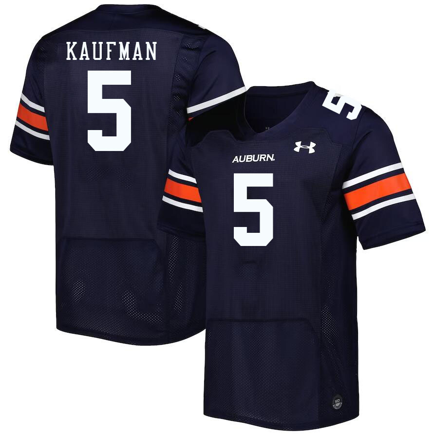 Men #5 Donovan Kaufman Auburn Tigers College Football Jerseys Stitched-Navy